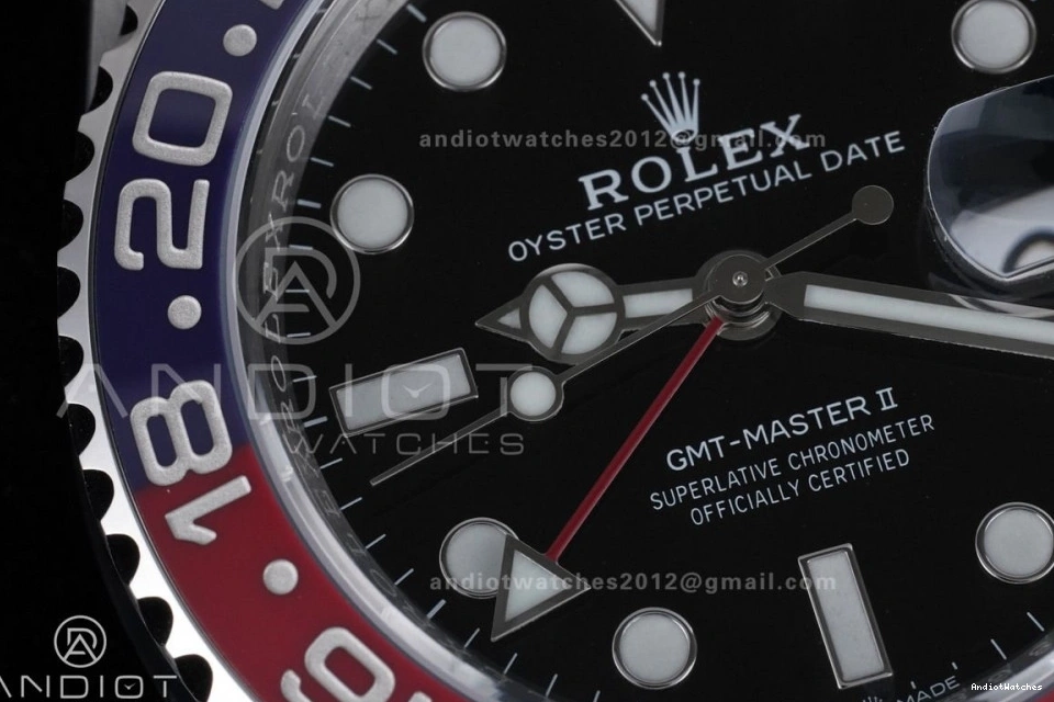 SH3285 V 1:1 Bezel BLRO Best New SS Pepsi OdorResistant Master (UV Edition II ARF ) On Oyster Bracelet 904L GMT 126710 858 0420